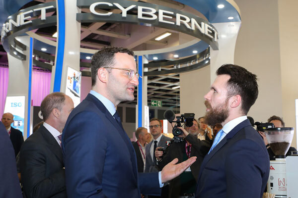 Cybernet's Booth gets a "Celebrity" Visitor